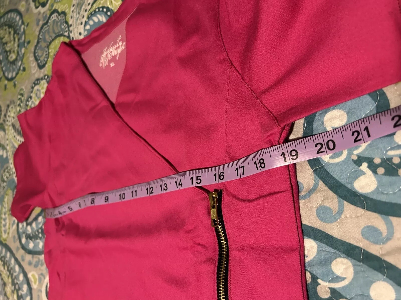 NWOT Audacity By Nurset Dark Pink Women’s 2pc Medical Surgical Scrub Set Sz XL