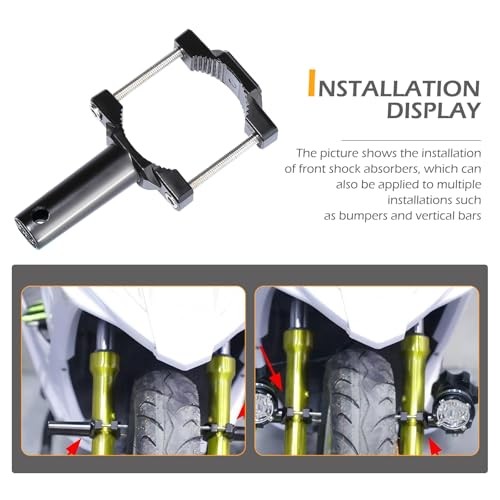 2 PCS Motorcycle Spotlight Mount Brackets, Shock-Absorption Light Bar Mount