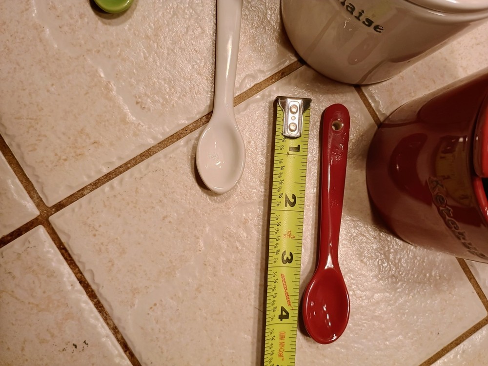 Ceramic Condiment Jars With Spoons
