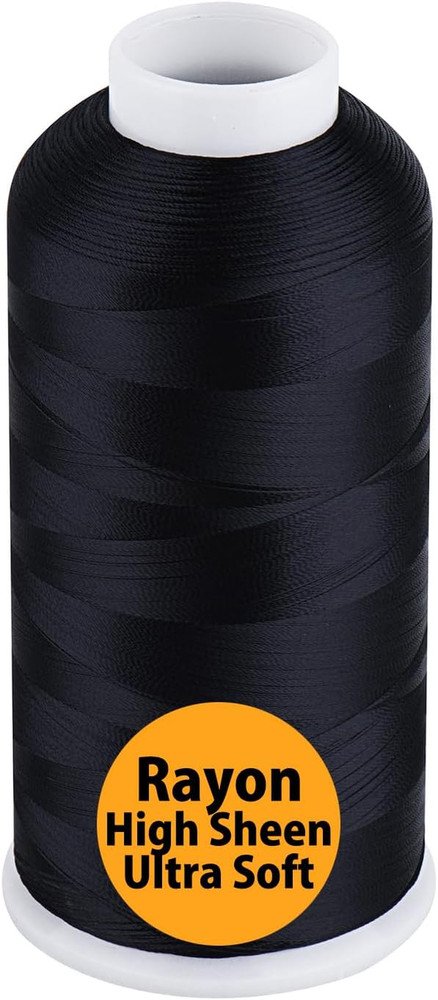 Simthread Rayon Embroidery Thread 5500 Yards, 40Wt 100% Rayon Viscose for Commer