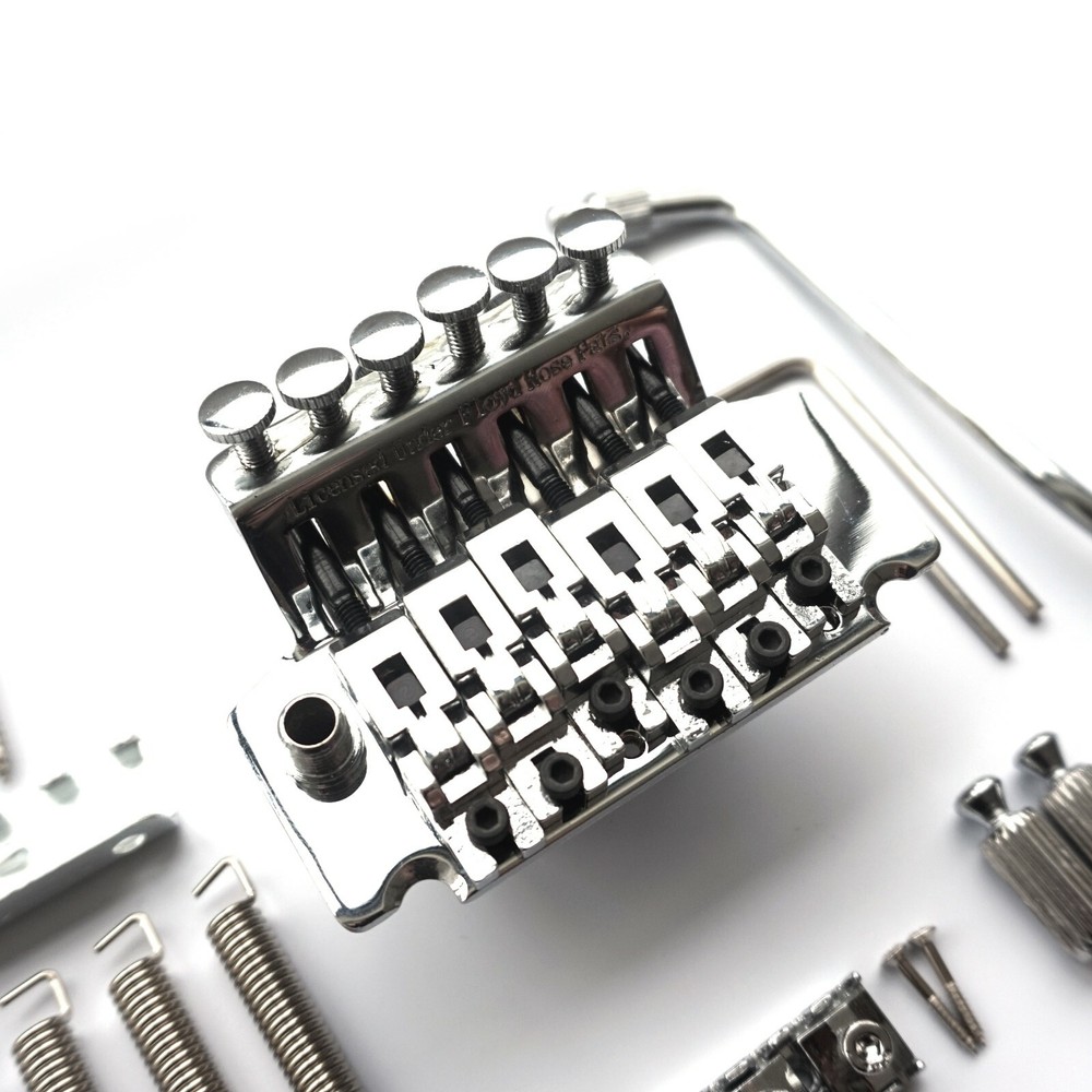 Floyd Rose Licensed Tremolo System - Double Locking Bridge - Full Kit - Chrome