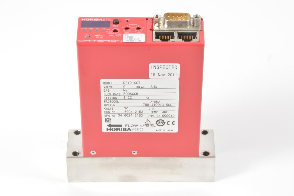 Horiba STEC Criterion D219-SCT N2 500sccm Mass Flow Controller