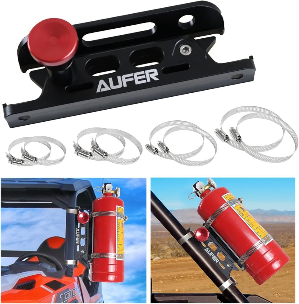 Aluminum Quick Release Fire Extinguisher Mount Roll Bar Holder Compatible wit...