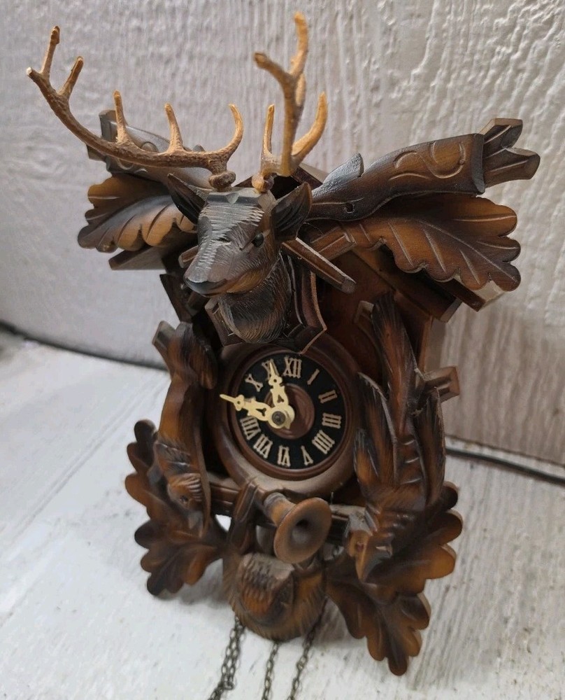 Authentic German Black Forest "Hunter" (Jagdstück) cuckoo clock