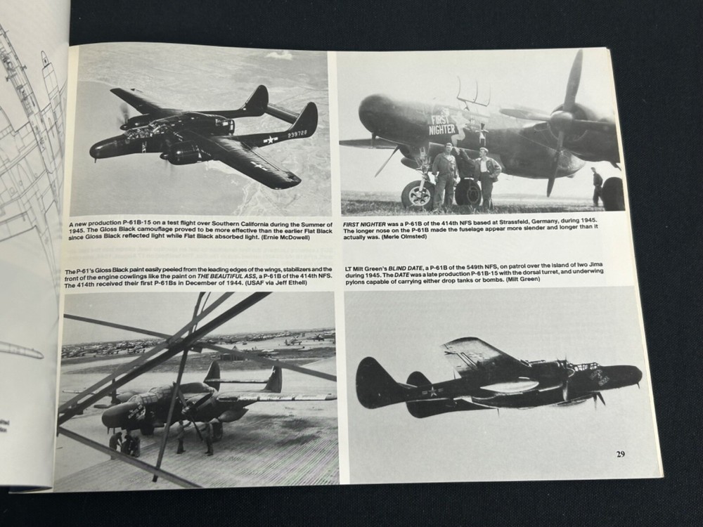 P-61 Black Widow In Action Book