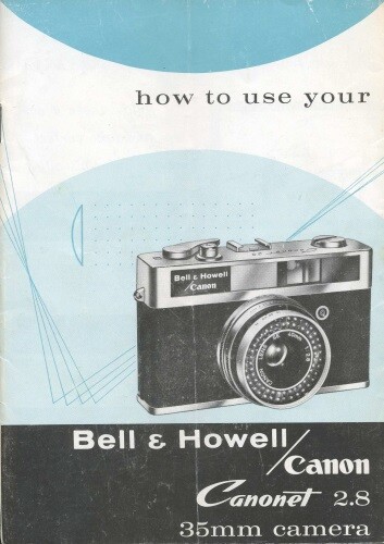 Bell & Howell Canonet 2.8 Instruction Manual Original
