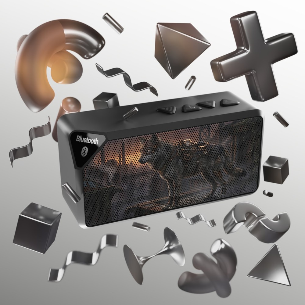 Wolf Pack Graphic Bluetooth Speaker | Portable Wireless Speaker