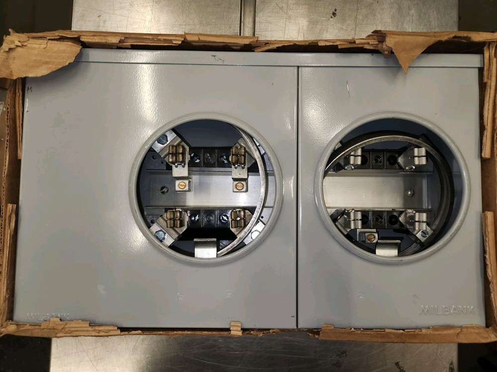 Milbank Double Socket Meter Trough S7004