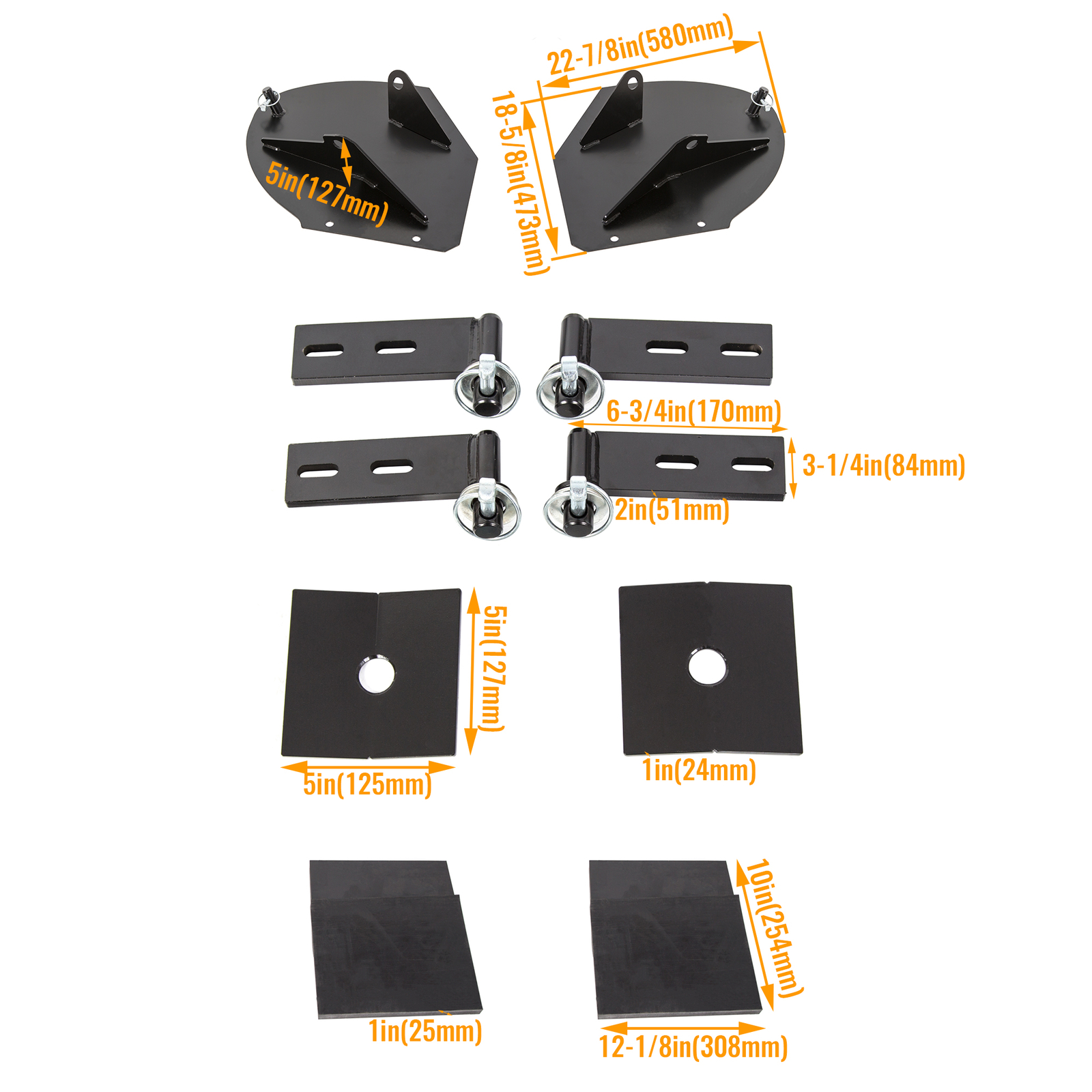 Snow Plow Blade Wing Extensions Extenders For PW22 Pro Wings Wing Meyer Western