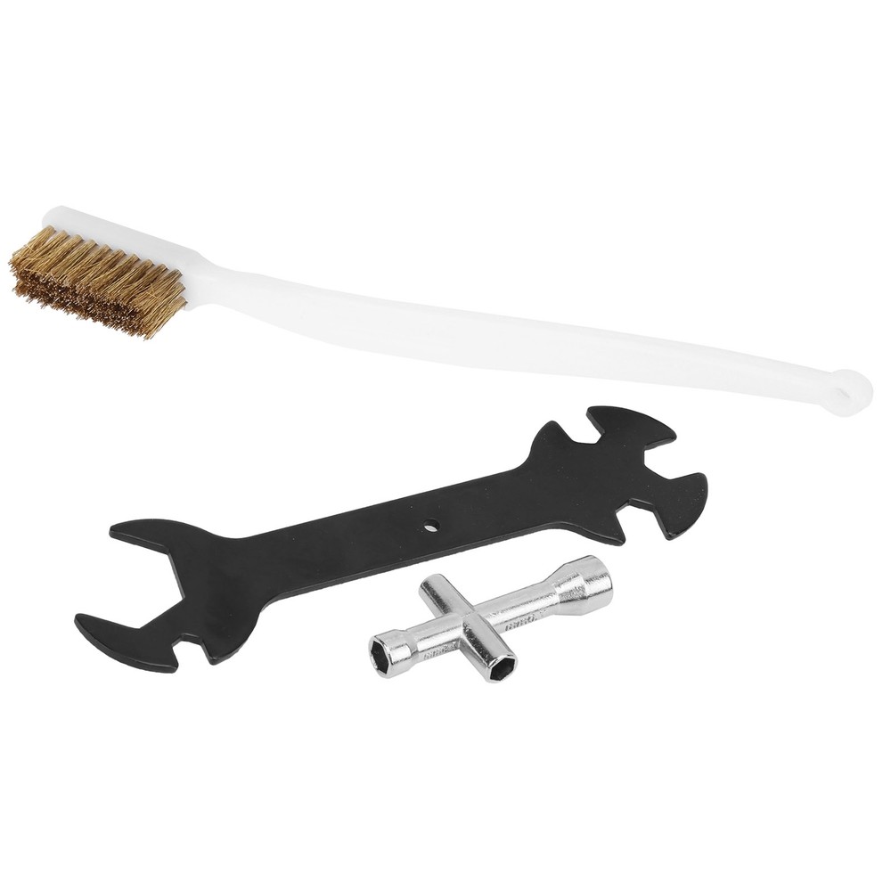 3Pcs 3D Printer Cleaning Tool Set Wrench + Mini Socket + Nozzle Brush Kit