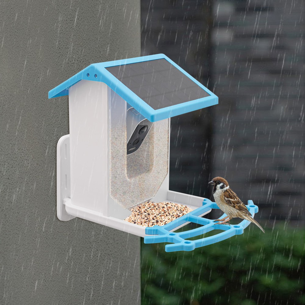 Solar Powered Bird Feeder Bird Feeding Unit With Camera Smart Bird Feeder