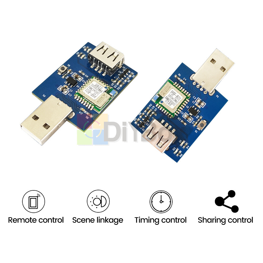 DC 5V USB Smart 2.4G WIFI Wireless Timer Switch Relay Module App Remote Control