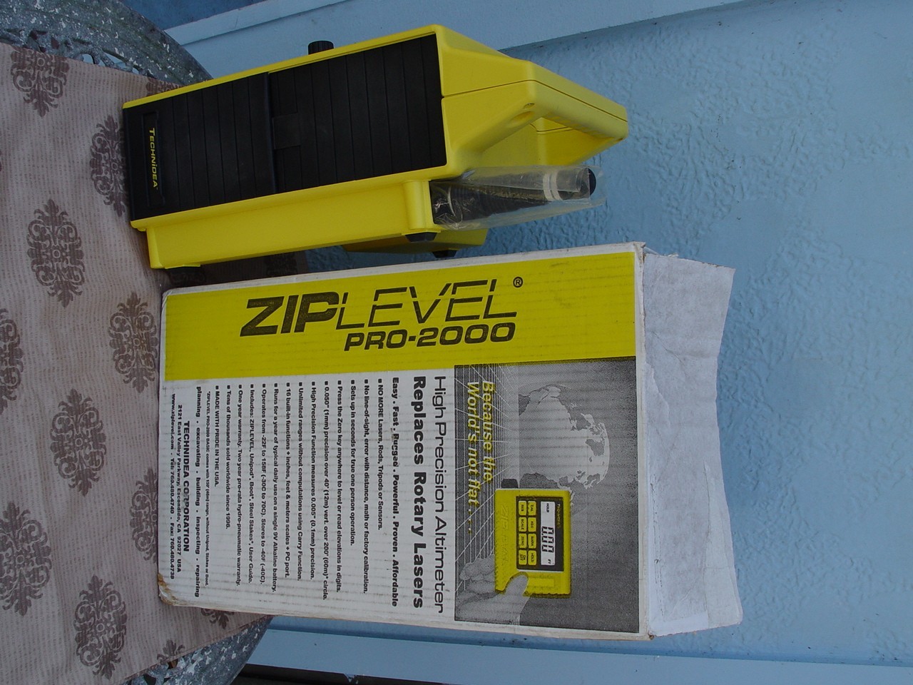 UNUSED Ziplevel PRO-2000 High Precision professional Altimeter laser level tool