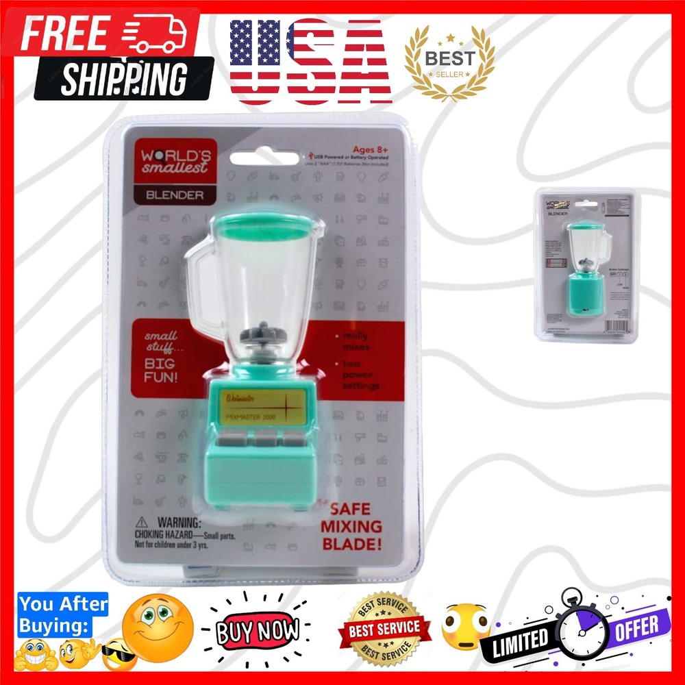 World's Smallest Portable Blender - USB Rechargeable & Multi-Colored Fun