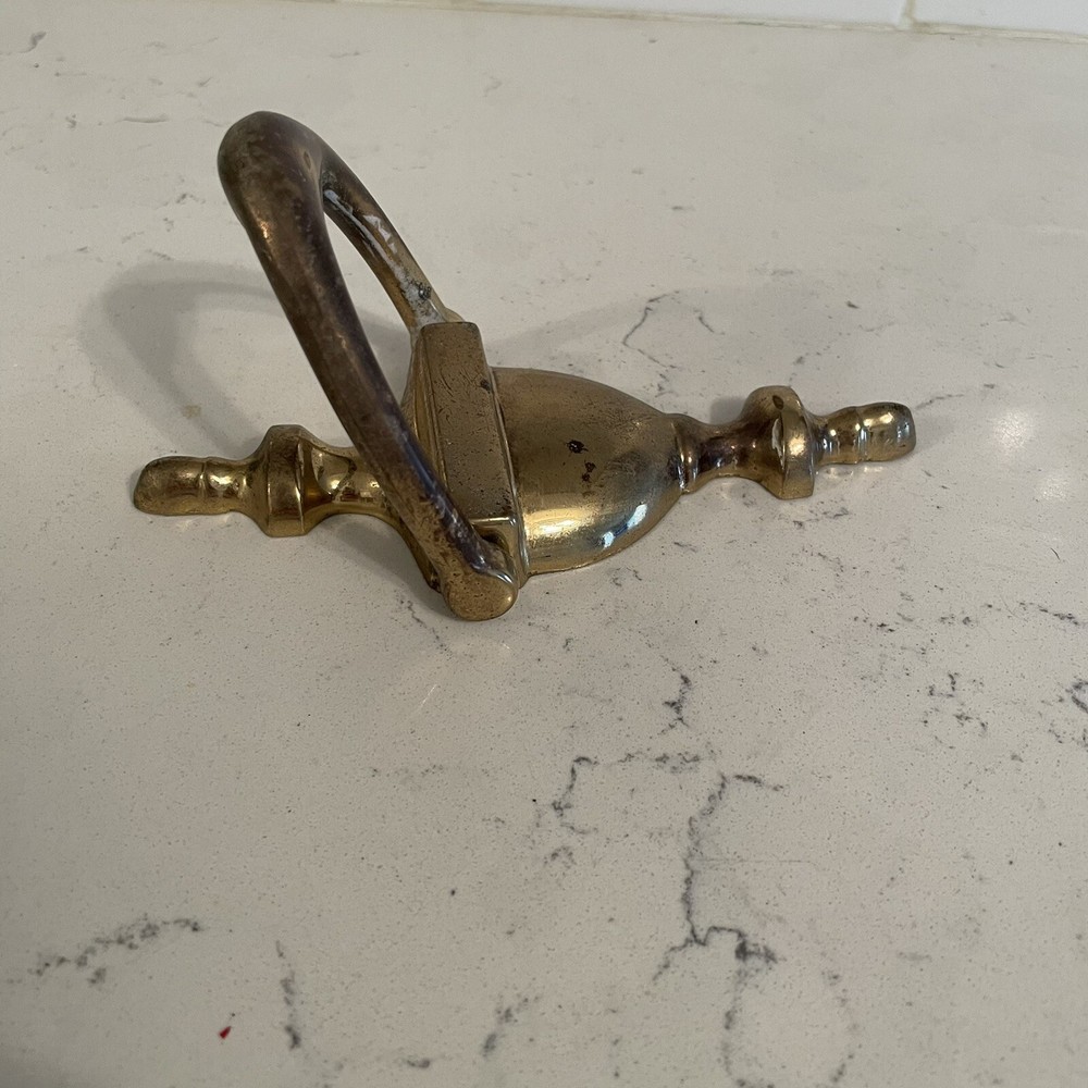 Vintage Solid Brass Door Knocker 6”x 3” Classic Mcm