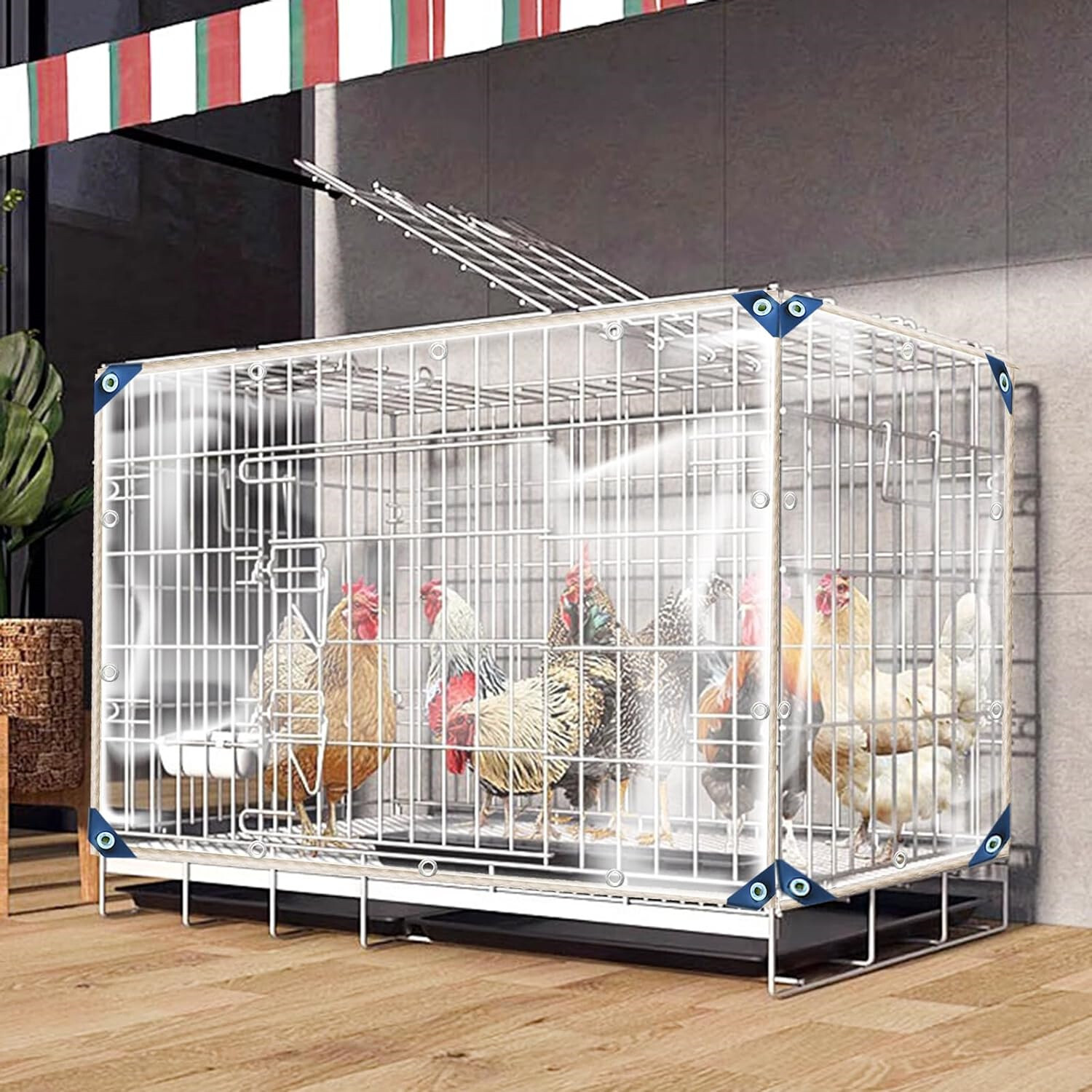 Clear Tarpaulin Waterproof Heavy Duty Transparent PVC Tarp with Eyelets Outdoor