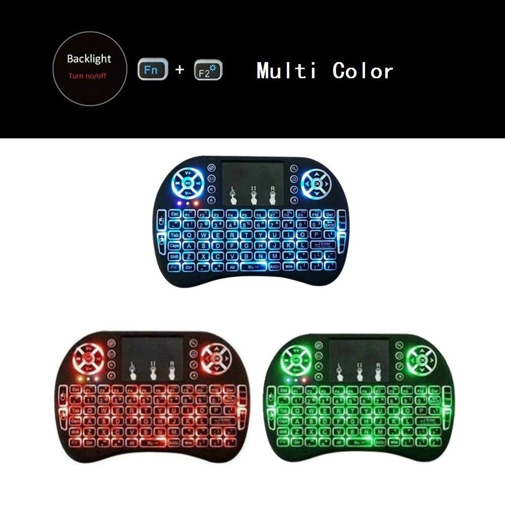 BIFANS 2.4G Mini Wireless Keyboard with Touchpad Mouse, Upgraded Multi BRG Ba...