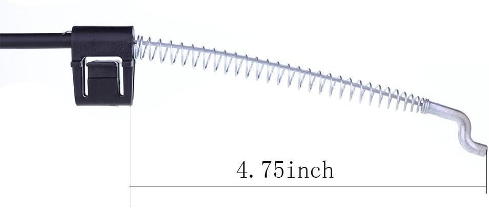 2 Pieces Recliner Release Cable Replacement D-Ring Pull Handle, Exposed Black