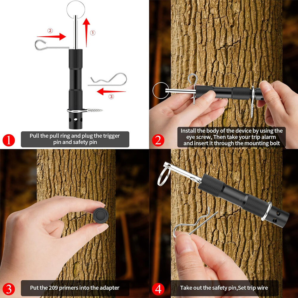 Perimeter Trip Alarm Camp Safe Perimeter Wire Warning Alarm Tripwire Activated