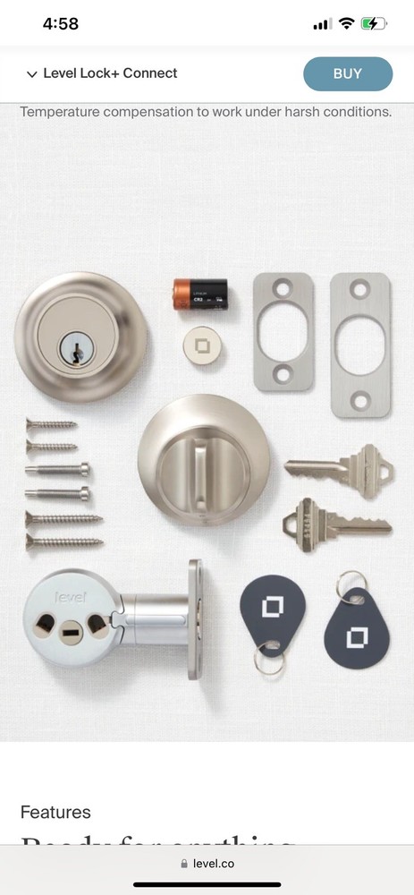 Level Touch Lock Works With Apple Home Ed.