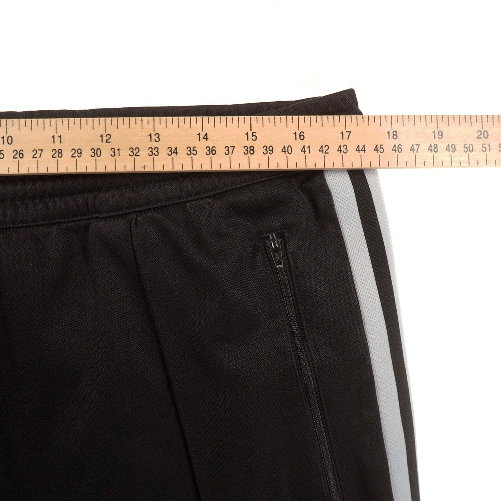Adidas Black Track Pants Mens Large Pull On Drawstring