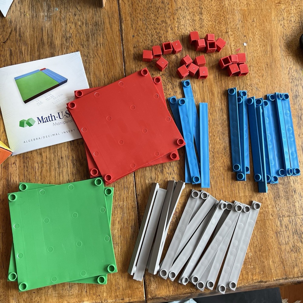 Math U See Manipulatives Algebra Decimal Insert Kit Homeschool COMPLETE