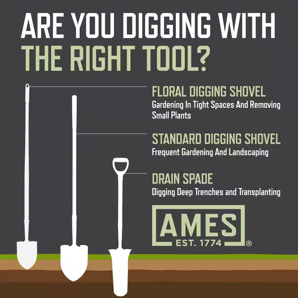24.5 In. D-Handle Aluminum Scoop