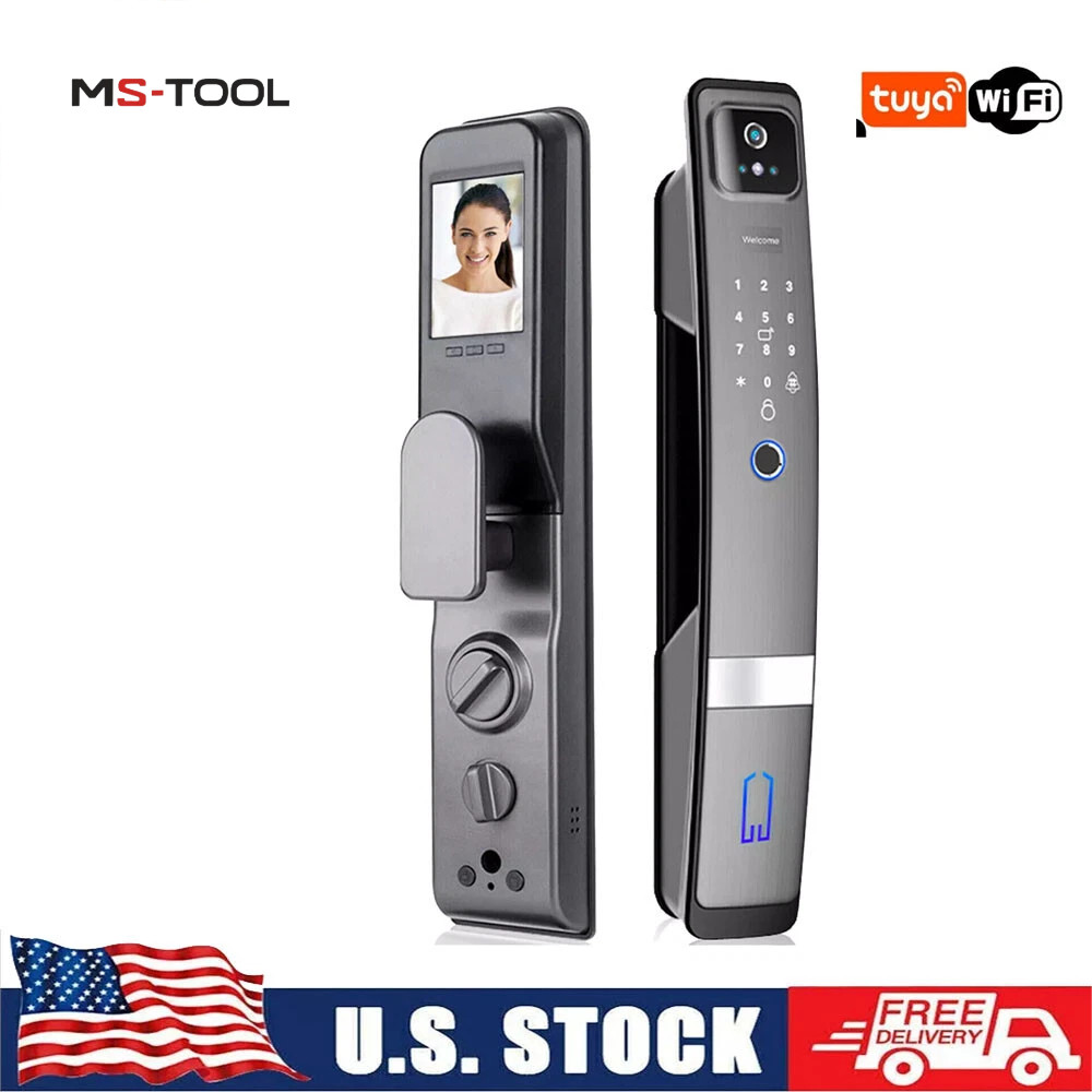 Smart Door Lock 3D Face Recognition Camera FingerPrint Password Security  LockJp