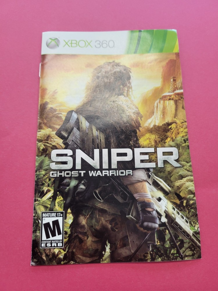 Sniper Ghost Warrior Manual Only Xbox 360