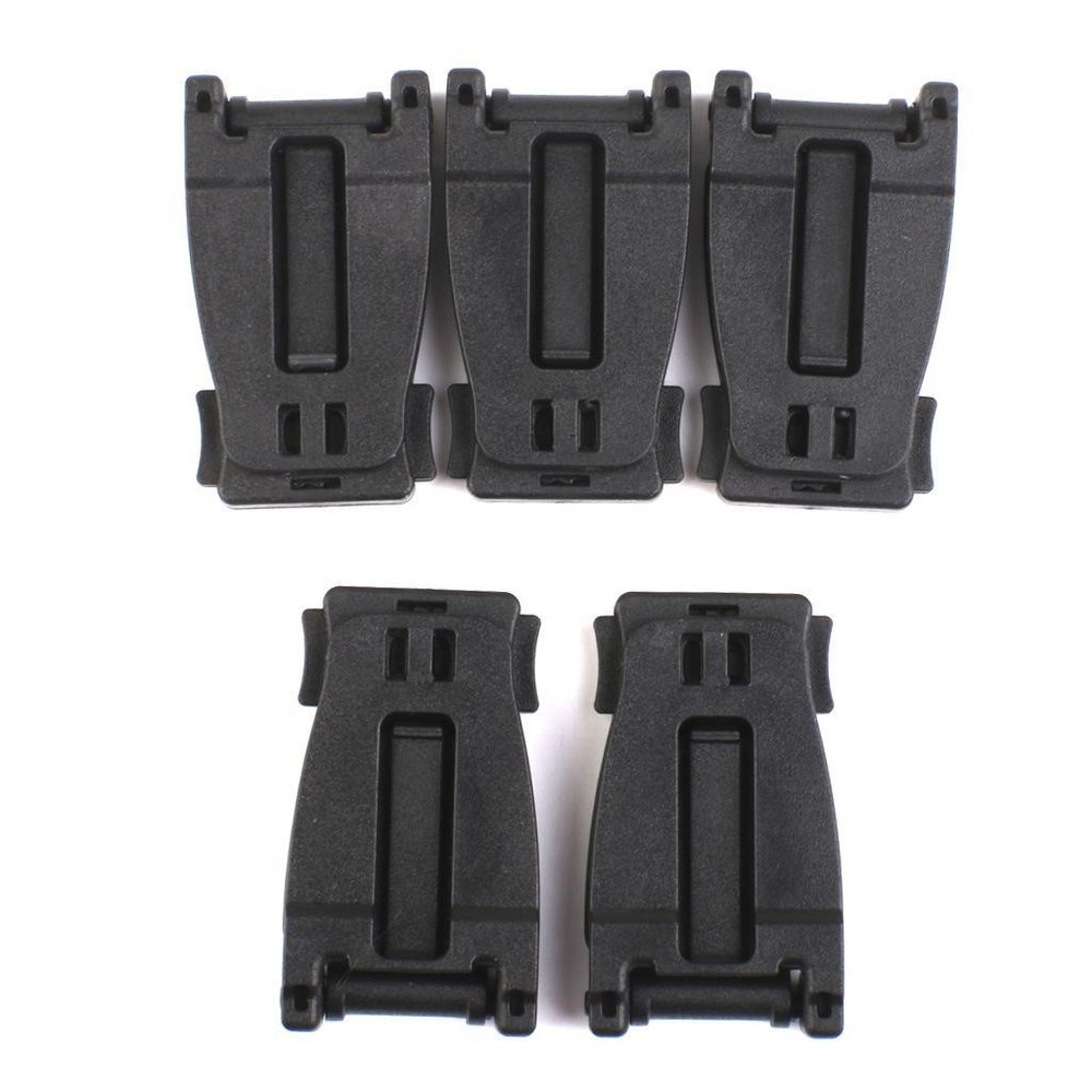 10Pcs Black Backpack Webbing Buckle Clip