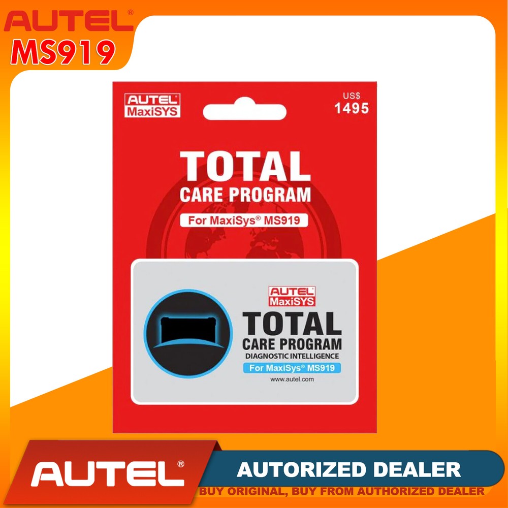 AUTEL MS919 1 YR SOFTWARE UPDATE MAXISYS MS919 TOTAL CARE UPDATE