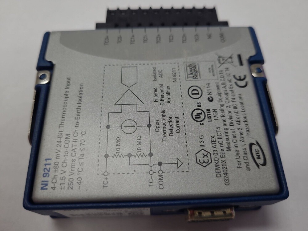 Used National Instruments NI-9211 Temperature Input Module Free Shipping