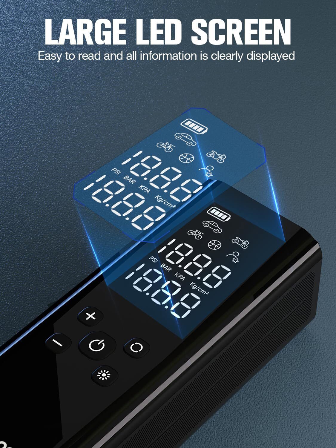 GOOLOO GT150 Portable Electric, Air Pump Compressor Digital Tire Inflator 150PSI