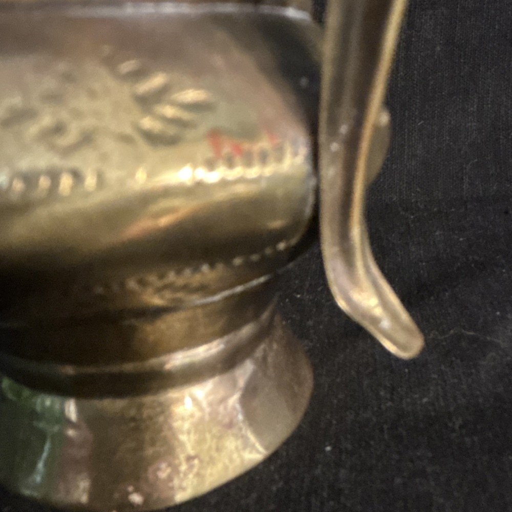 Vintage Etched Brass Turkish Dallah Teapot