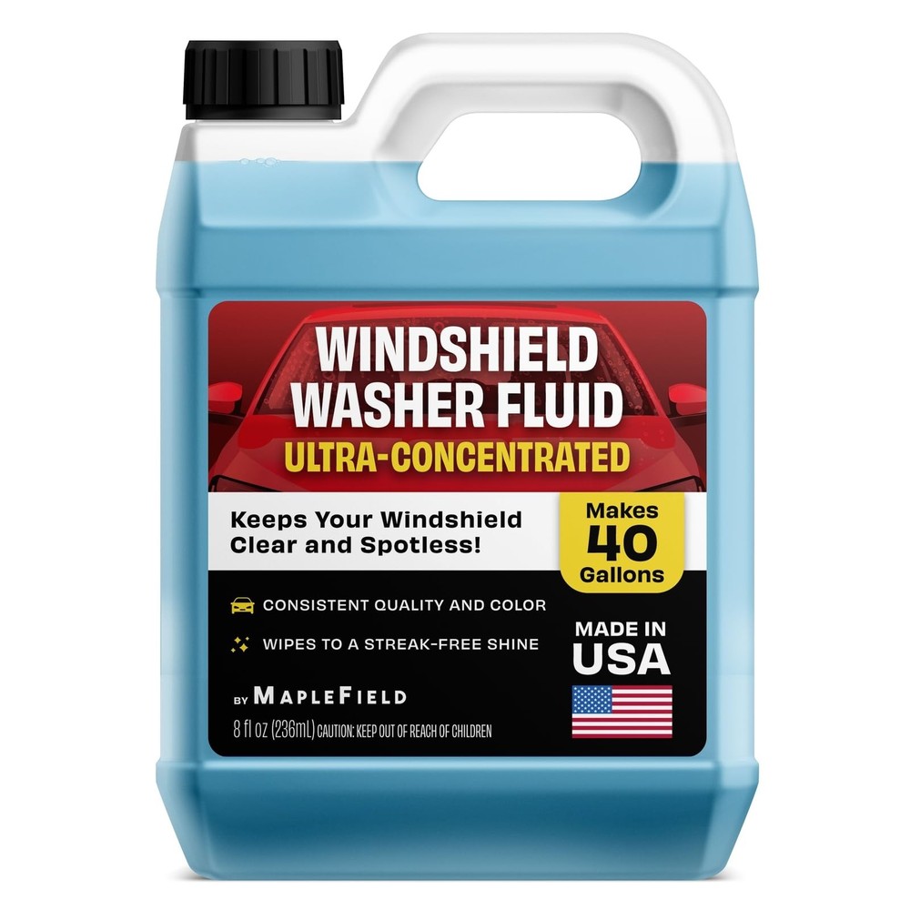 Maplefield Windshield Washer Fluid Concentrate - 8 8 Fl Oz (Pack of 1), Multi