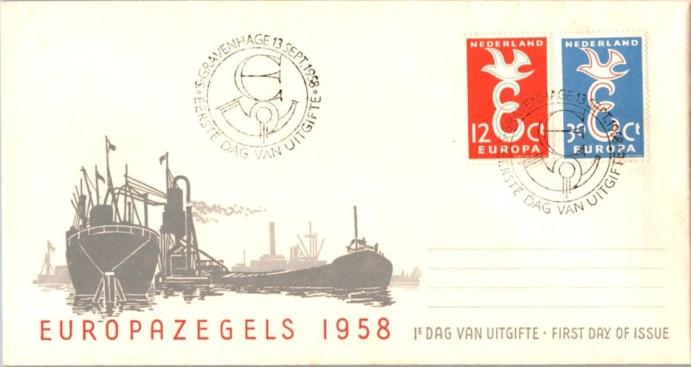 Netherlands Scott 375-376 Unaddressed.