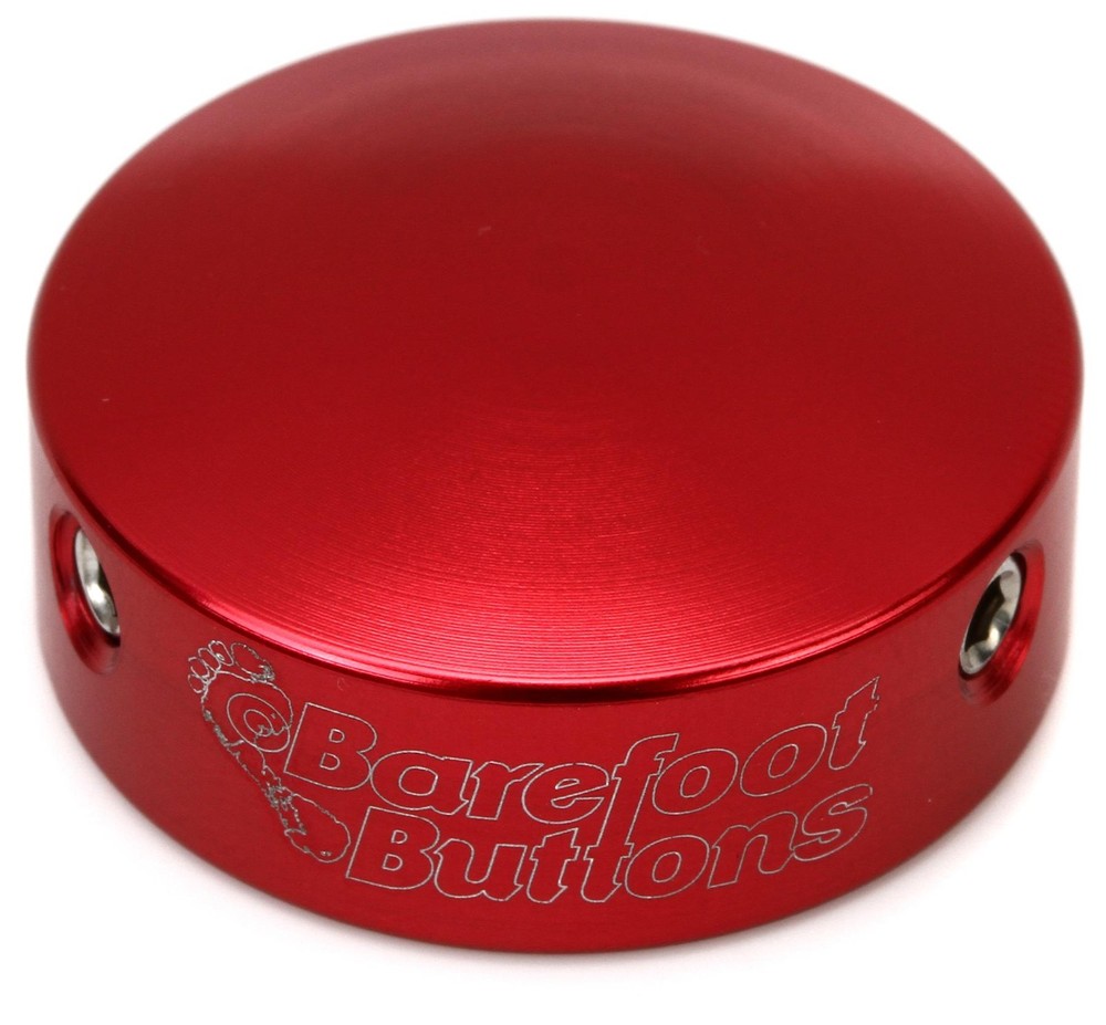 Barefoot Buttons V2 Standard Footswitch Cap - Red (3-pack) Bundle