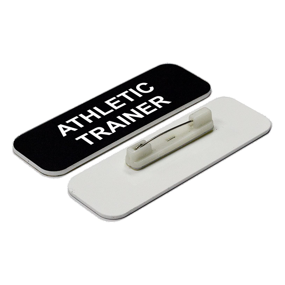 Athletic trainer 1 x 3" Name Tag/Badge, (3 Pack)