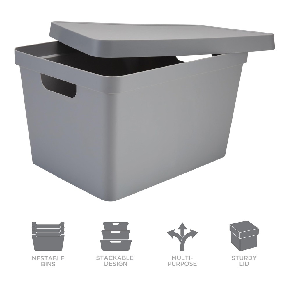 Simplify Large Vinto Storage Box | Stackable | Home Organization | Bathroom |...
