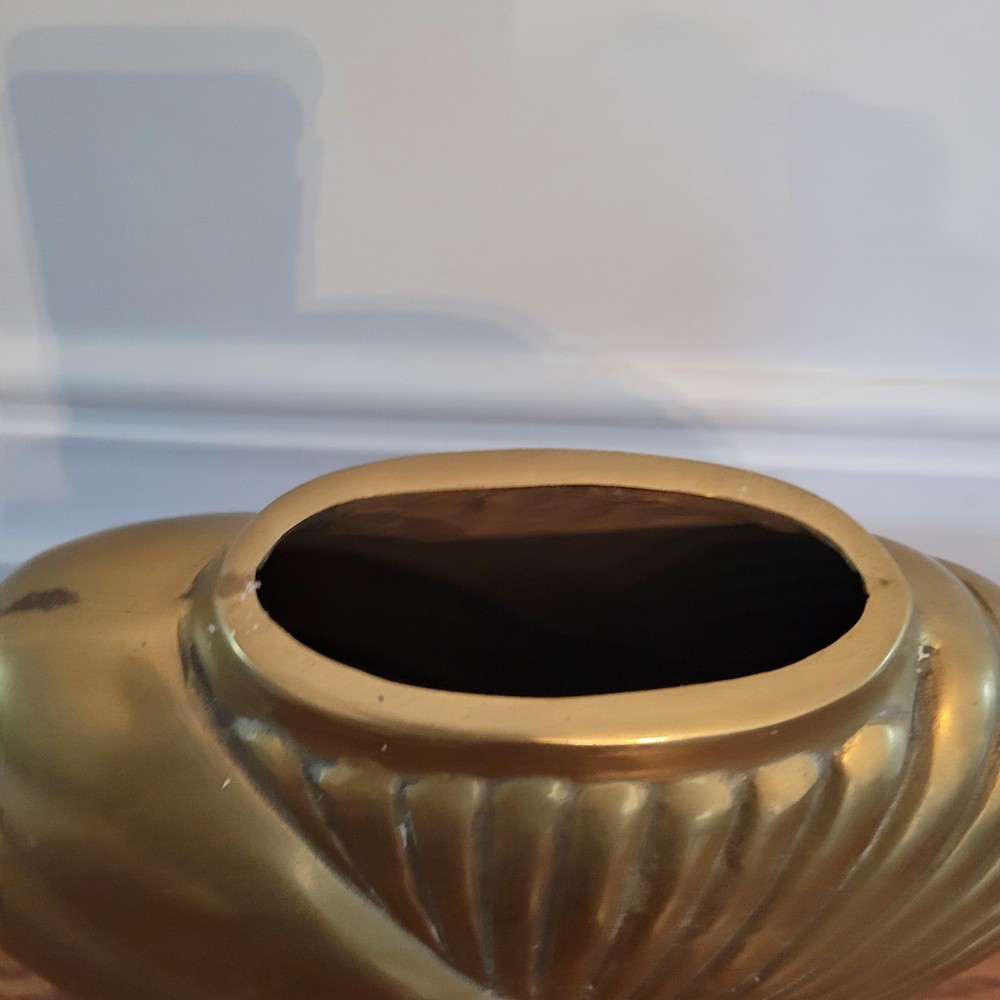 Vibtage Art Deco Brass Vase