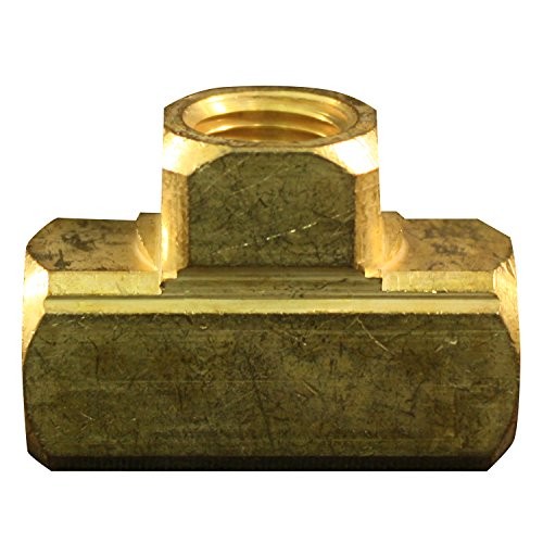 S-655 1/4" FNPT Brass Tee Hose Fitting Single