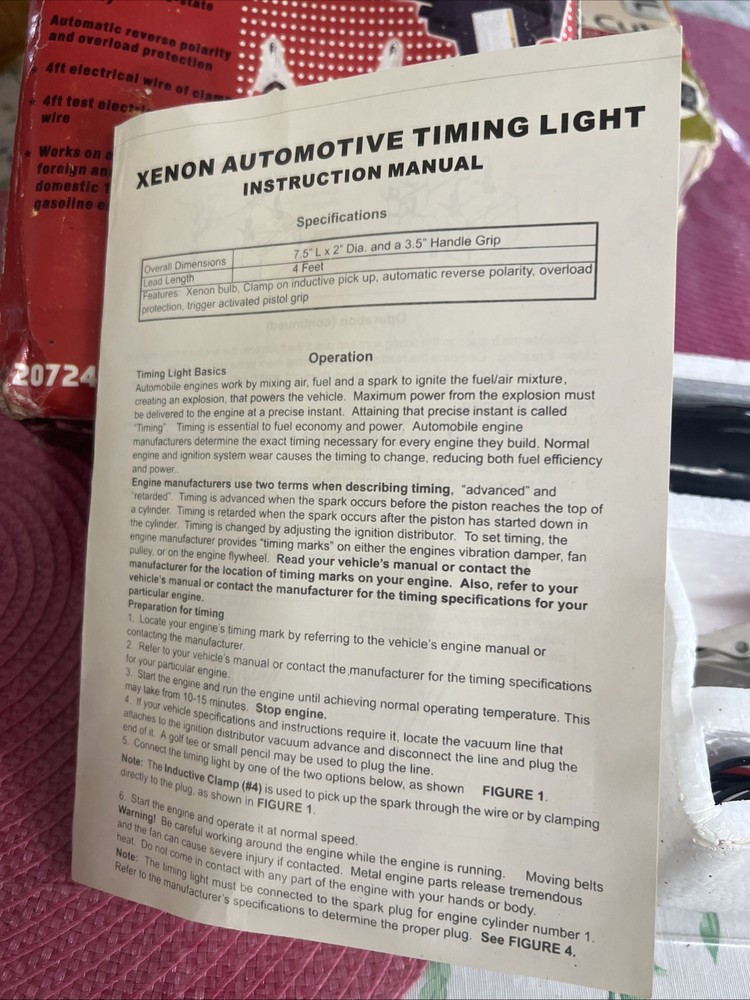 Xenon Automotive Timing Light
