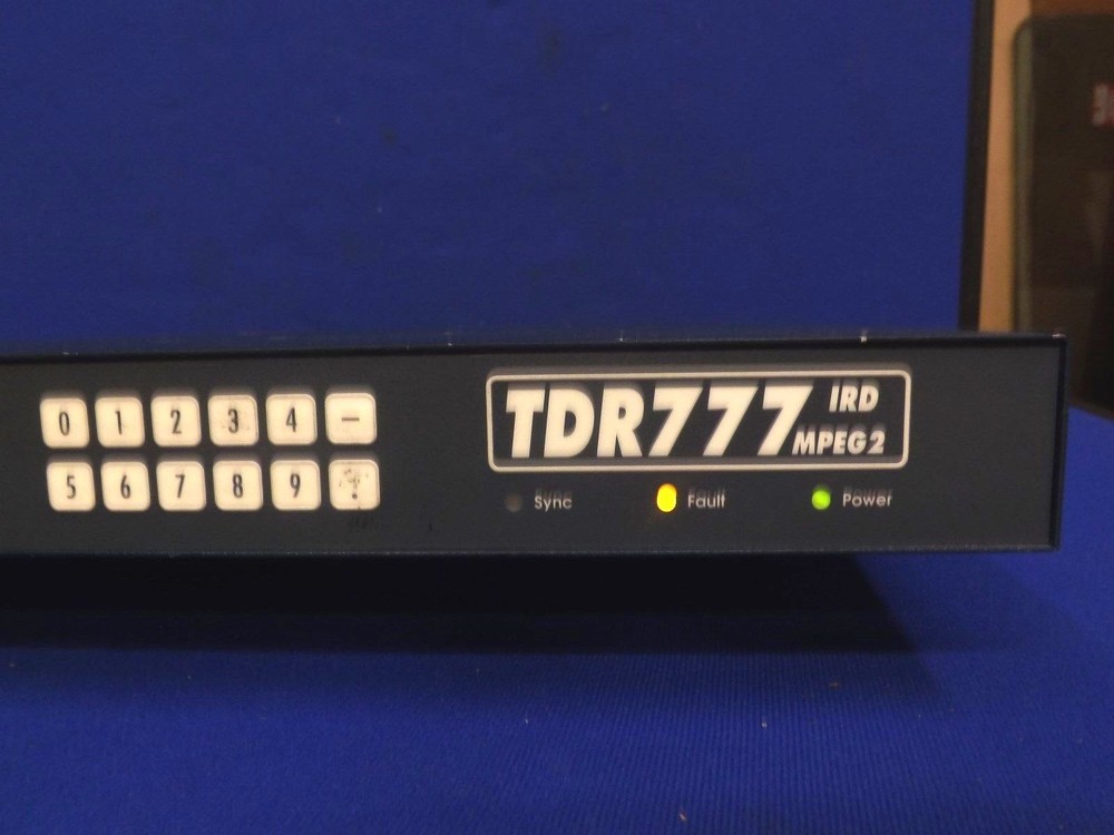 Tiernan TDR777 IRD MPEG-2 - DVB Receiver Decoder 1RU Rack Mounted - TDR 777
