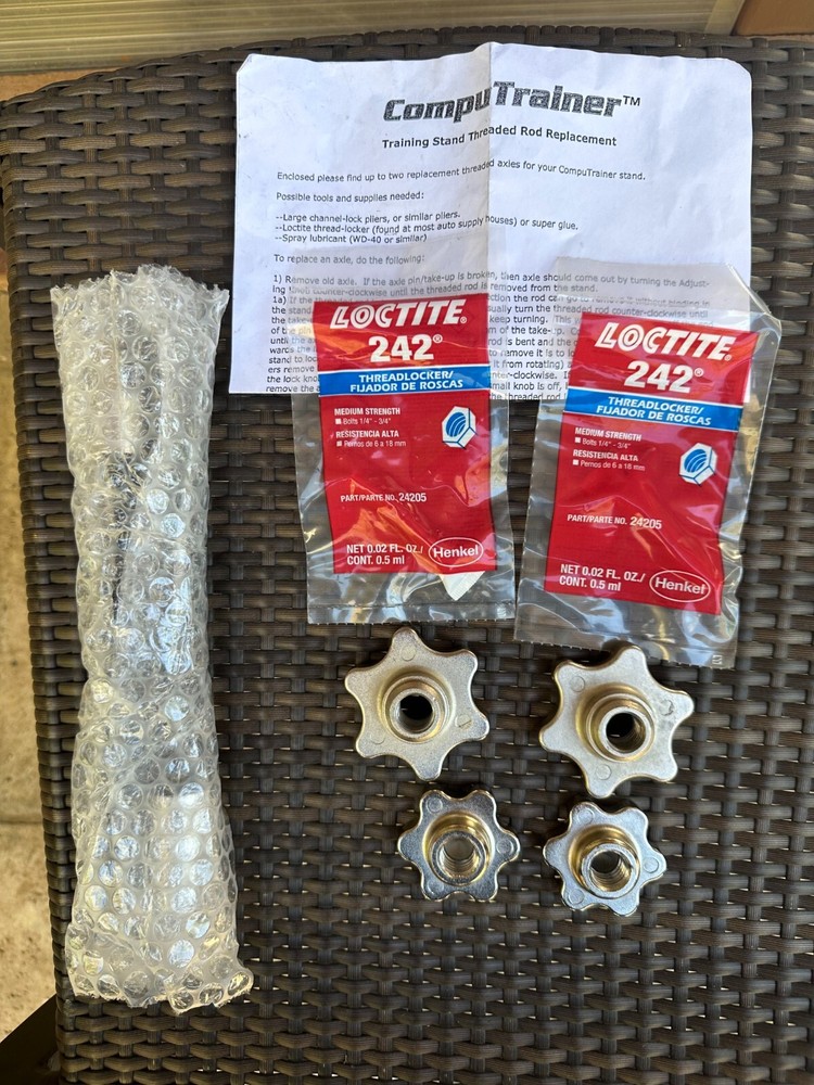 Computrainer Trainer Threaded Rod Replacement Set (Please Read Description)