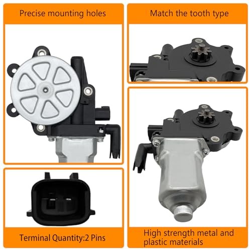 2 pins Front Left Driver Side Power Window Motor Compatible with GMC