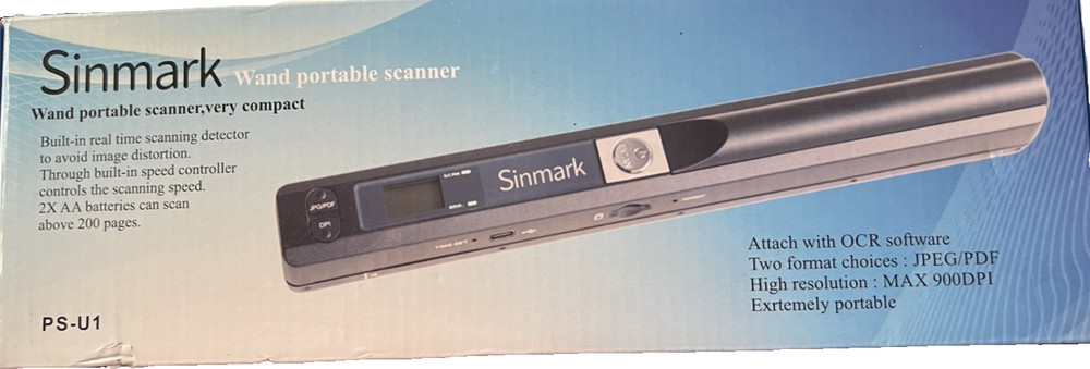 Sinmark Wand Portable Scanner Compact PS-U1