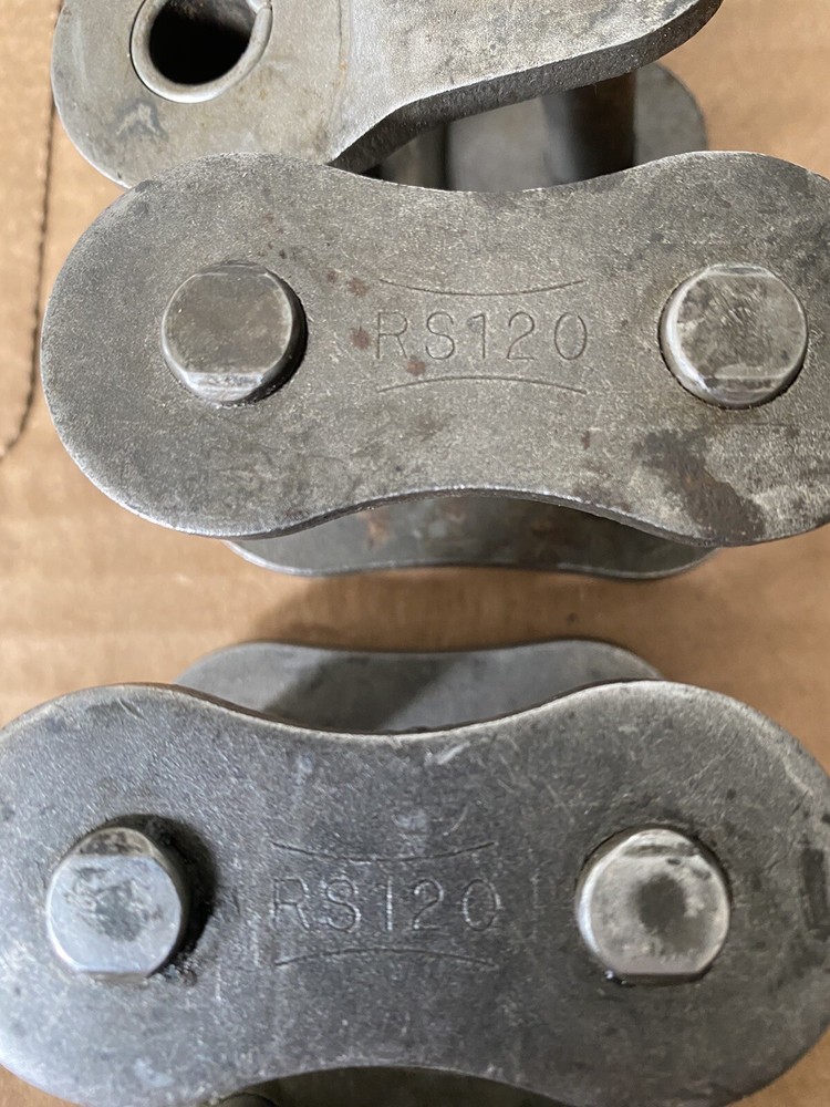 (6pcs) #120 Roller Chain Connecting Links. 4 Master Links And 2 Half Links