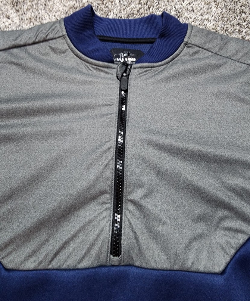 Mint! UNDER ARMOUR Gore Windstopper Golf Jacket-Mens Medium-Blue Gray
