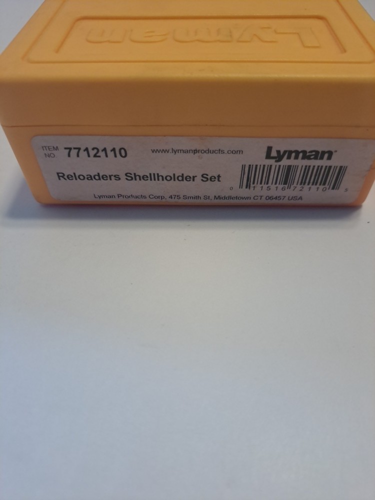 Lyman SHELLHOLDER SET 10-pc for Multiple Calibers Reloading #7712110 Reload Ammo