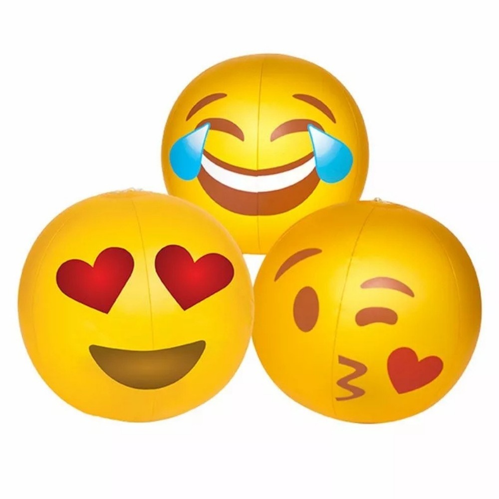 GAME Light Up Emoji Inflatable Pool Toy 3 Pack